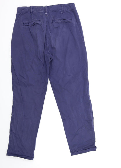 Womens UK Size 30 in Gap Regular Fit Chino Blue Trousers