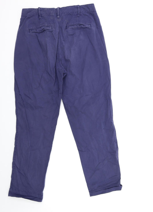 Womens UK Size 30 in Gap Regular Fit Chino Blue Trousers