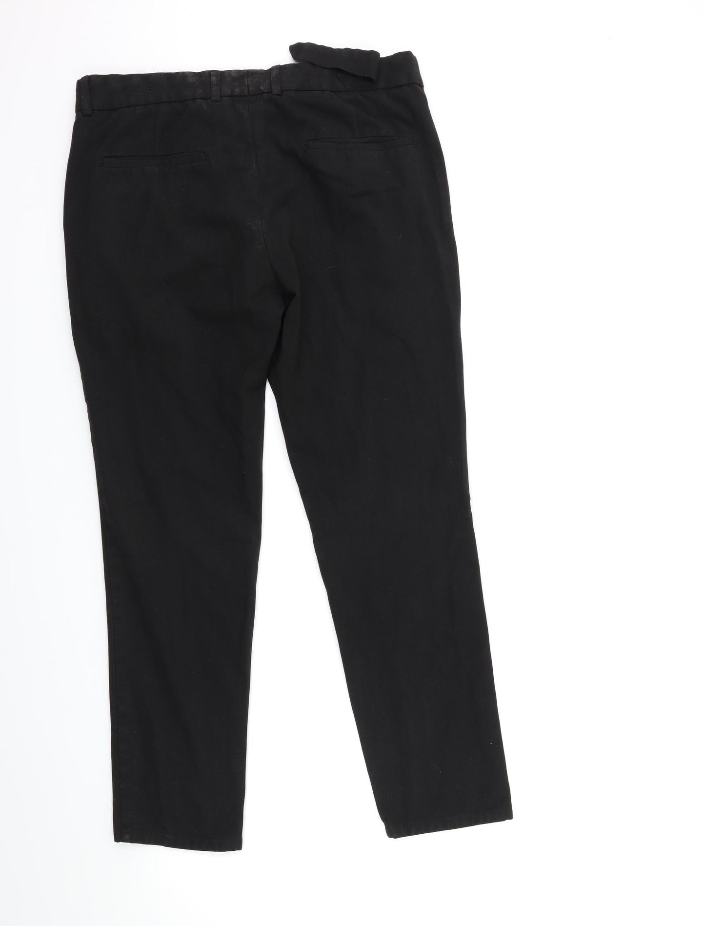Womens UK Size 32 in Preworn Regular Fit  Black Trousers
