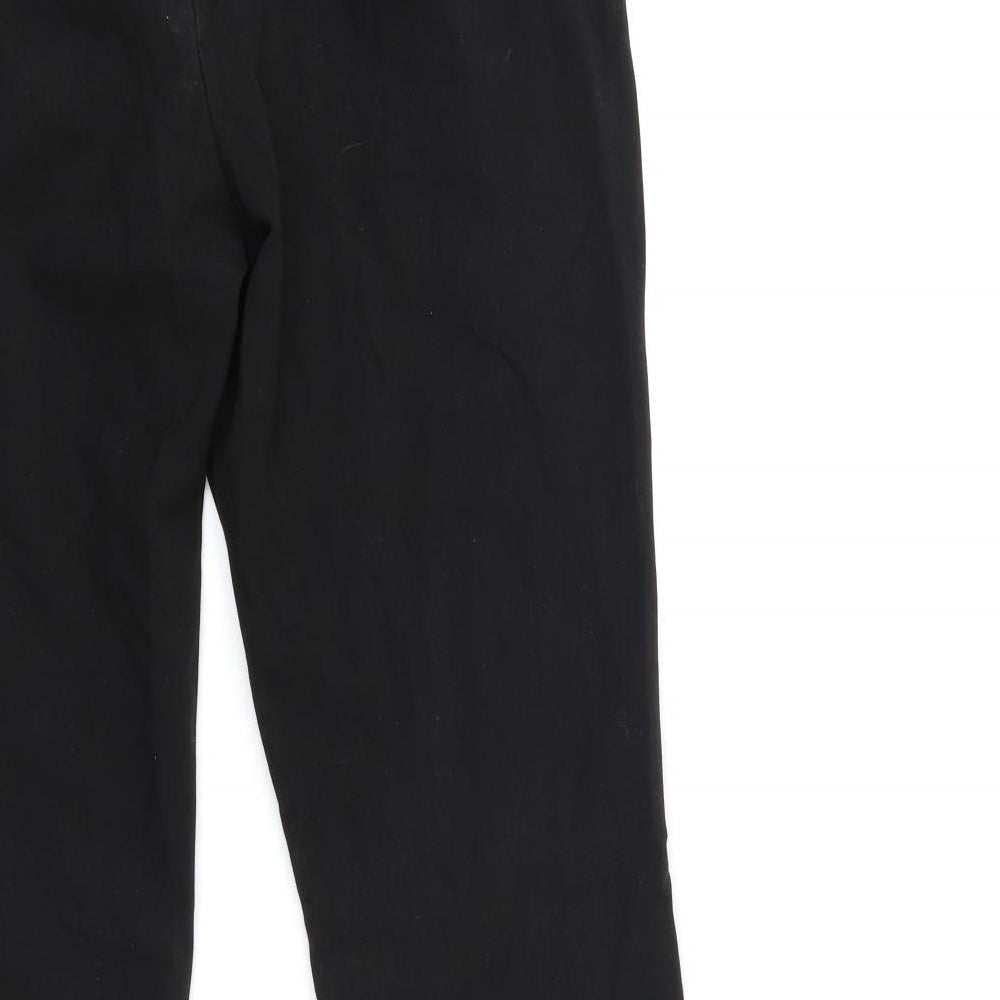 Womens UK Size 32 in Preworn Regular Fit  Black Trousers