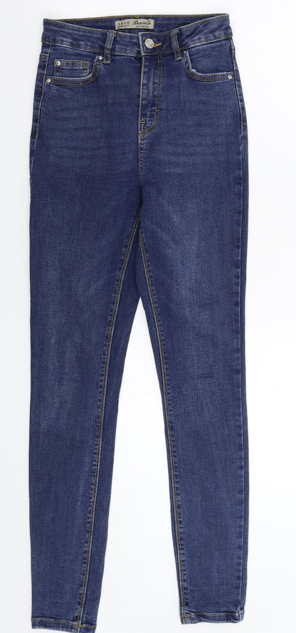 Denim & Co. Womens Blue  Denim Skinny Jeans Size 8 L28 in