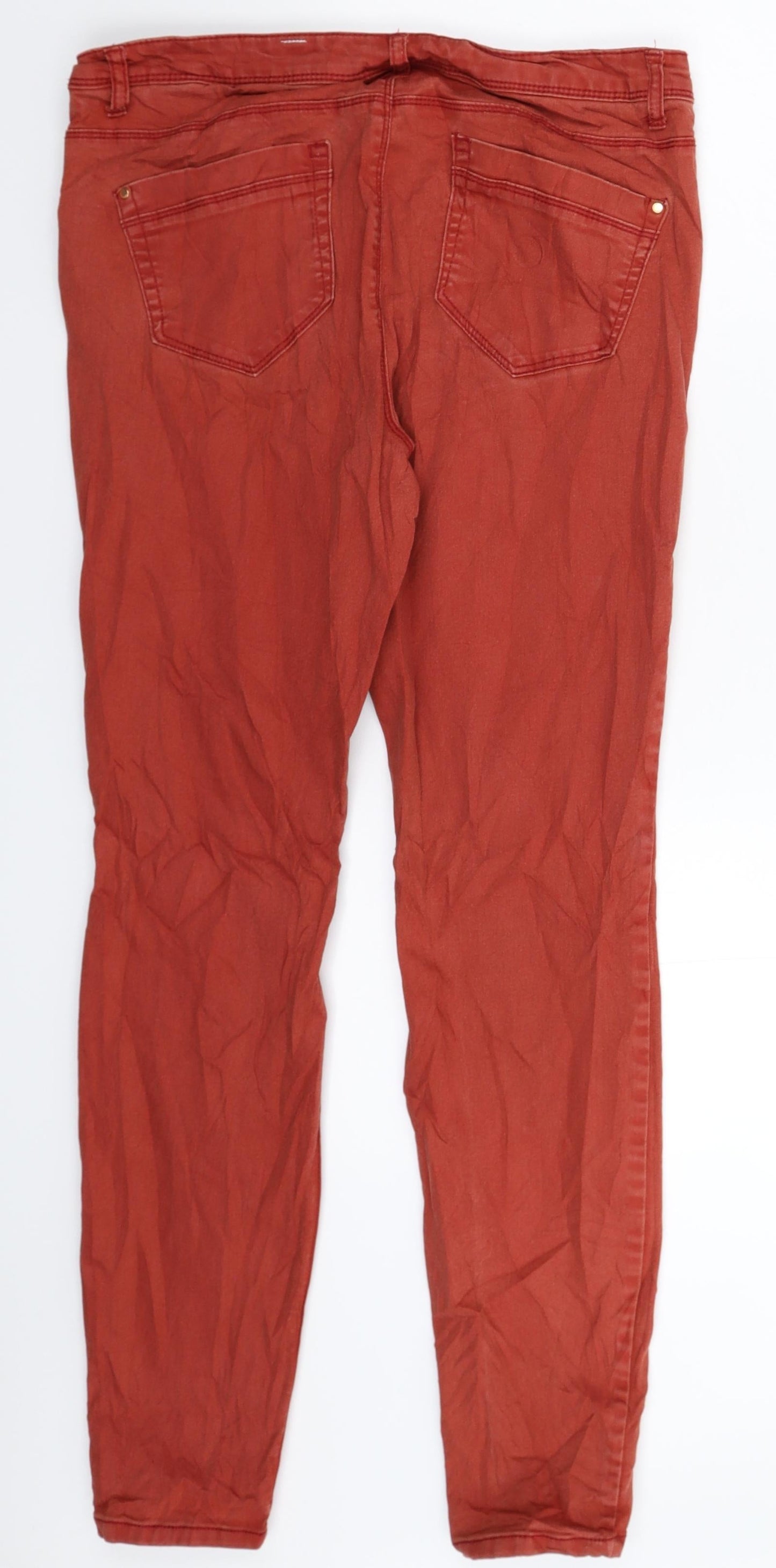 C&A Womens Brown  Denim Skinny Jeans Size 32 in L29 in