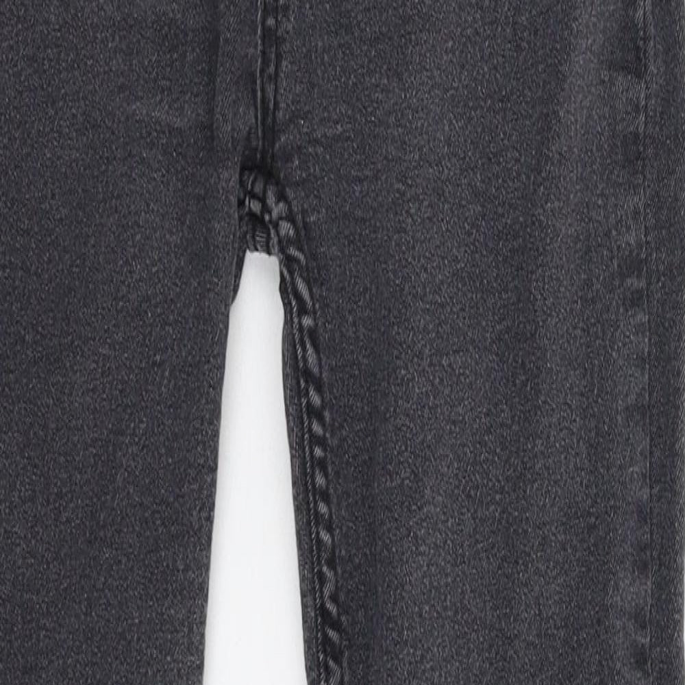Boohoo Womens Black  Denim Skinny Jeans Size 10 L27 in
