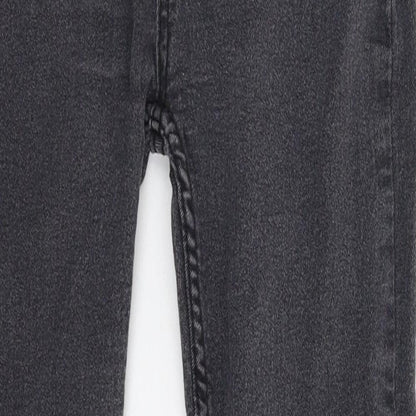 Boohoo Womens Black  Denim Skinny Jeans Size 10 L27 in