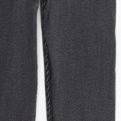 Boohoo Womens Black  Denim Skinny Jeans Size 10 L27 in