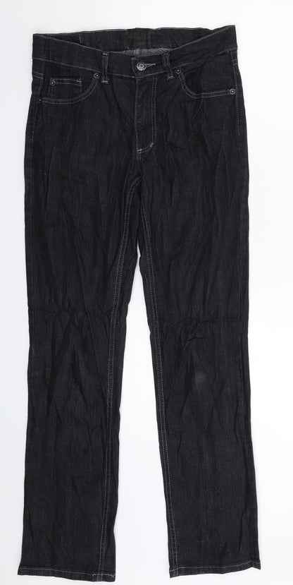 Mens UK Size 30 in Preworn Slim Fit Skinny Black Jeans