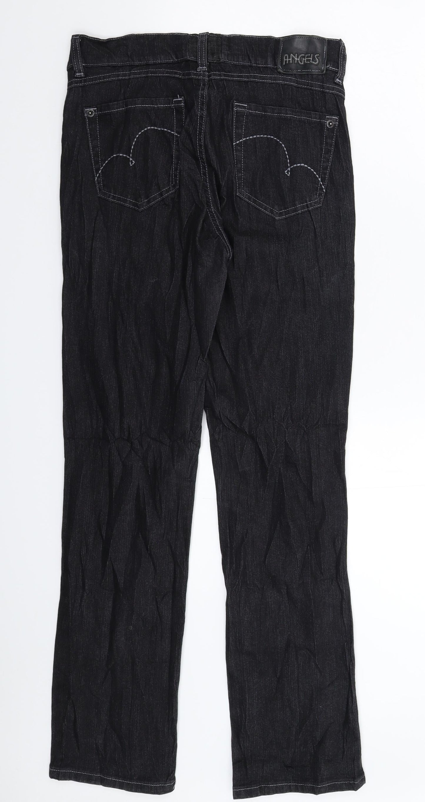 Mens UK Size 30 in Preworn Slim Fit Skinny Black Jeans