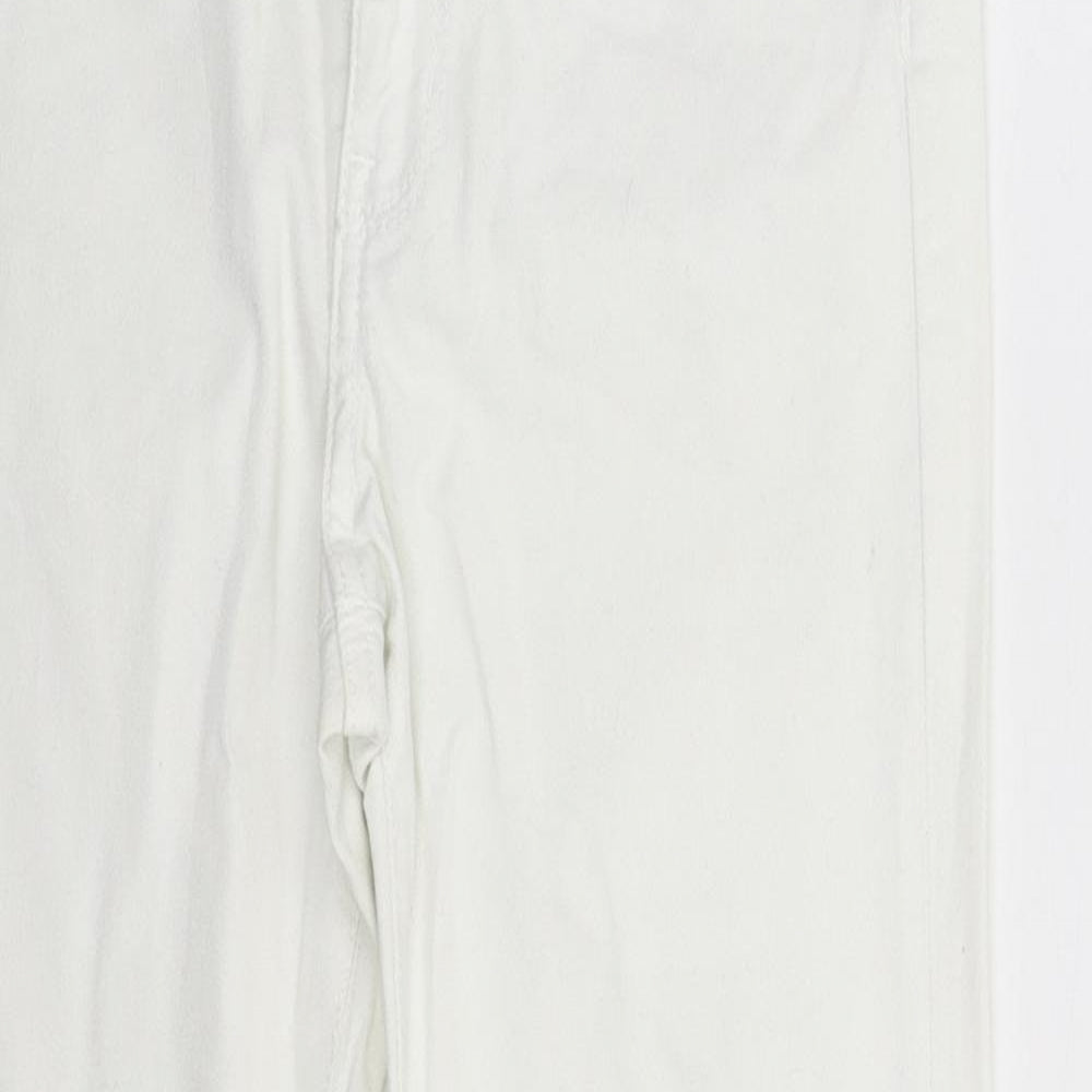 Womens UK Size 10 H&M Extra-Slim Fit Skinny White Jeans