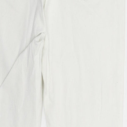 Womens UK Size 10 H&M Extra-Slim Fit Skinny White Jeans
