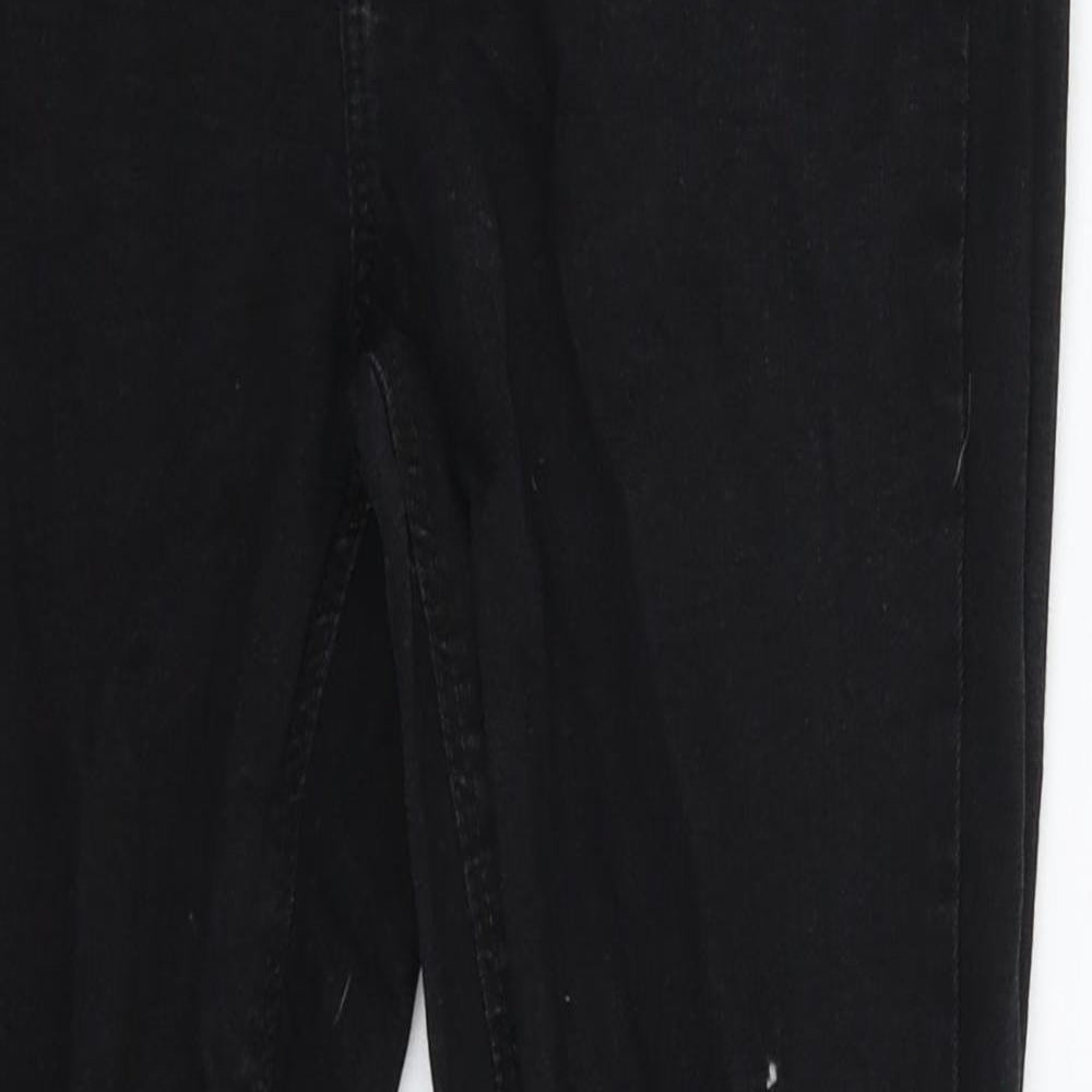 Denim & Co. Womens Black  Denim Skinny Jeans Size 12 L26 in