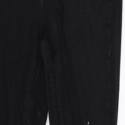Denim & Co. Womens Black  Denim Skinny Jeans Size 12 L26 in