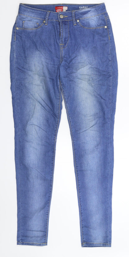 Castro Jeans Womens Blue  Denim Skinny Jeans Size 10 L32 in