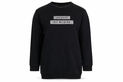 Sinsay Womens Black   Pullover Sweatshirt Size XS