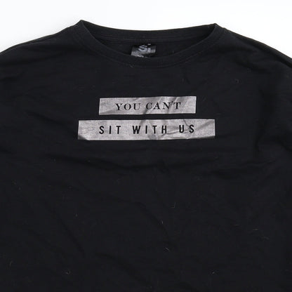 Sinsay Womens Black   Pullover Sweatshirt Size XS