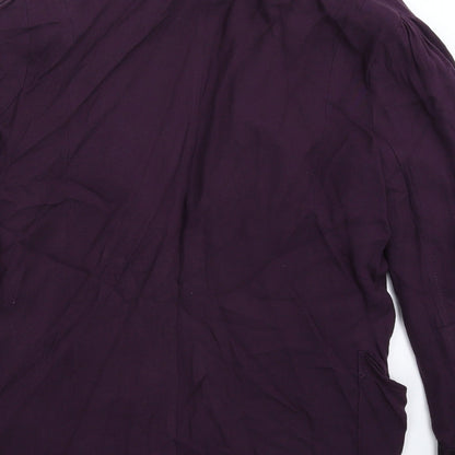 Internacionale Womens Purple   Jacket Blazer Size 12