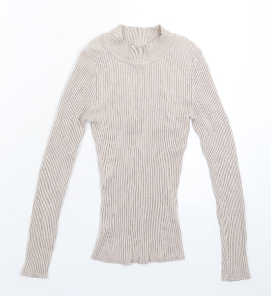 Preworn Womens Grey  Knit Pullover Jumper Size S