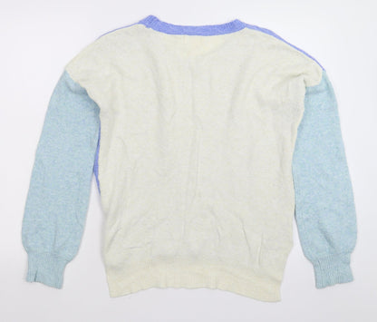 Cape Daisy Womens Multicoloured  Knit Pullover Jumper Size 14