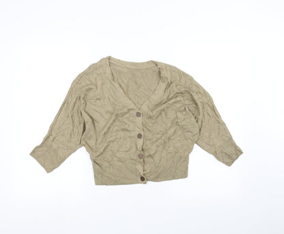Marks and Spencer Womens Brown   Cardigan Jumper Size S