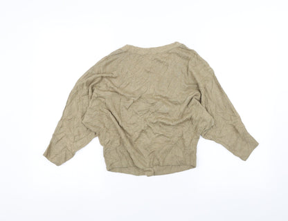 Marks and Spencer Womens Brown   Cardigan Jumper Size S