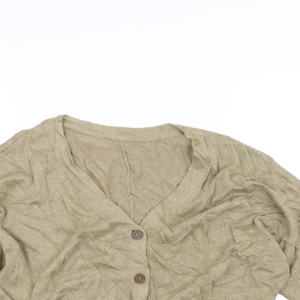 Marks and Spencer Womens Brown   Cardigan Jumper Size S