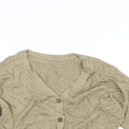 Marks and Spencer Womens Brown   Cardigan Jumper Size S