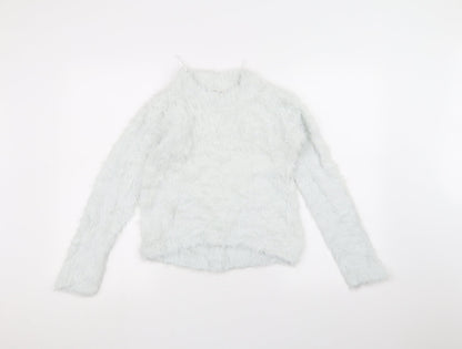 H&M Girls White   Pullover Jumper Size 11-12 Years