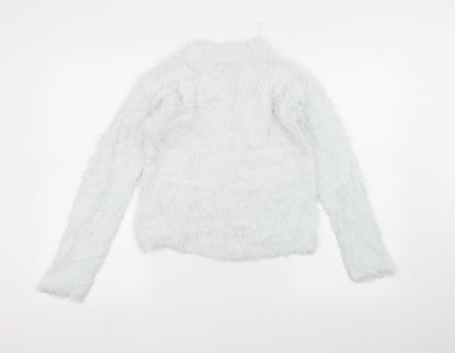 H&M Girls White   Pullover Jumper Size 11-12 Years