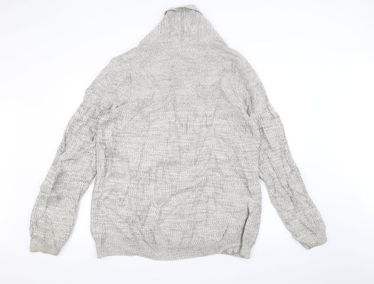 F&F Mens Grey   Jacket Coatigan Size L