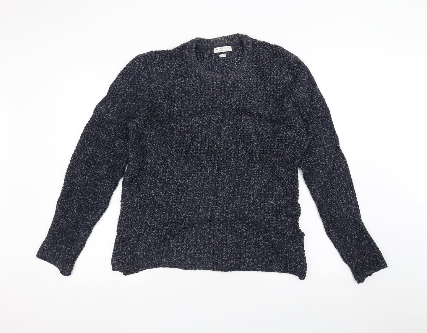 Selected Mens Blue  Knit Pullover Jumper Size M