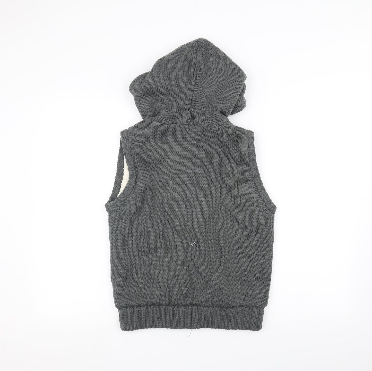 AriZona Womens Grey  Knit Jacket Coatigan Size M