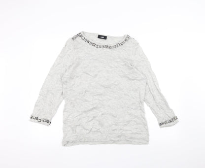 Wallis Womens Grey   Pullover Jumper Size M