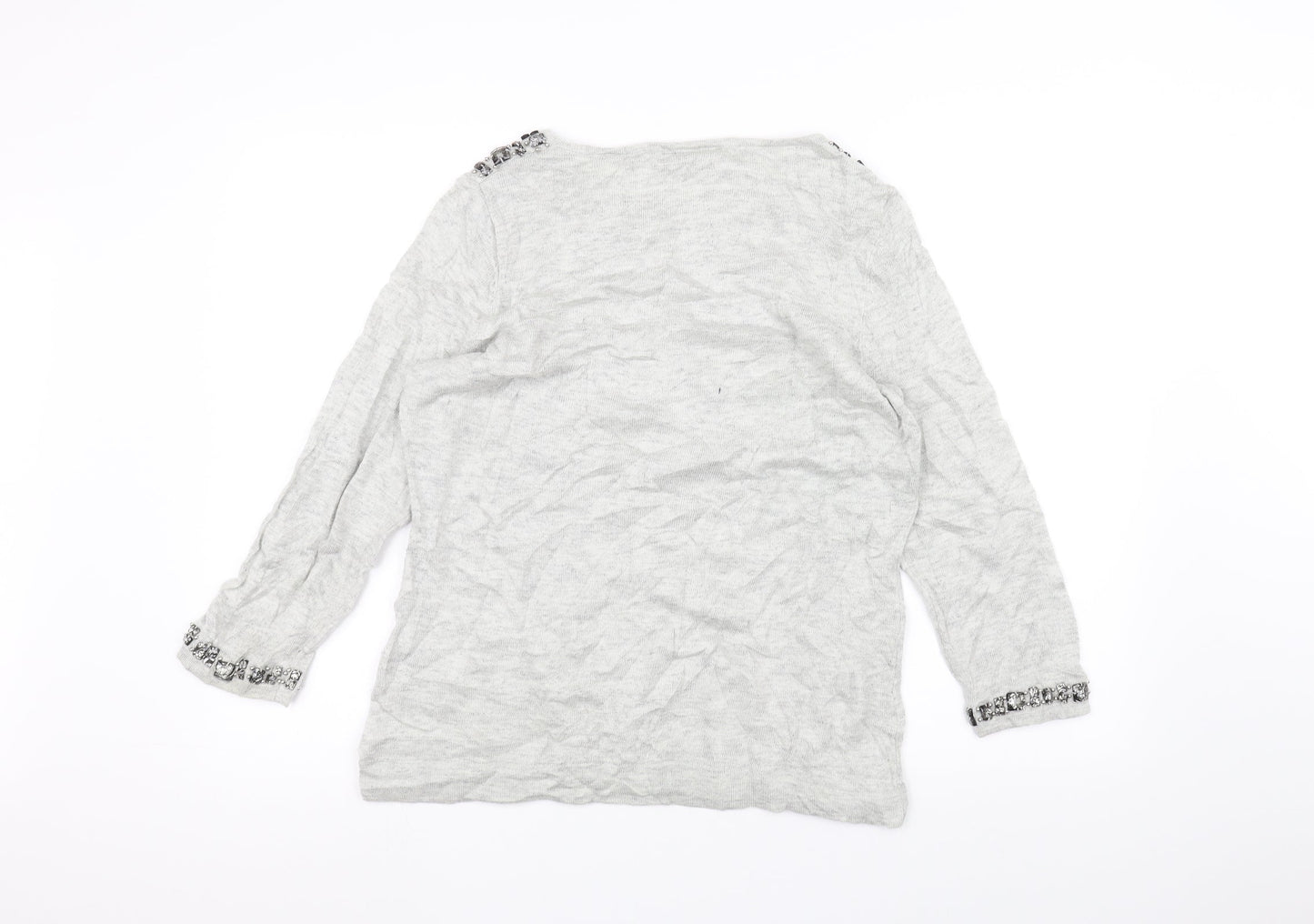 Wallis Womens Grey   Pullover Jumper Size M