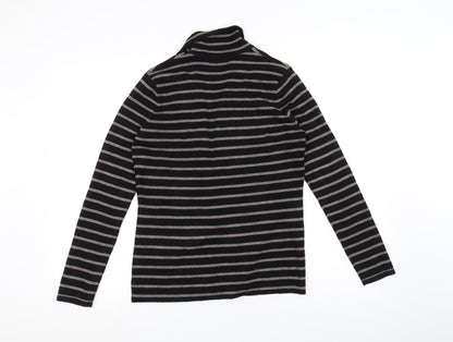 Red Womens Black Striped  Cardigan Jumper Size M
