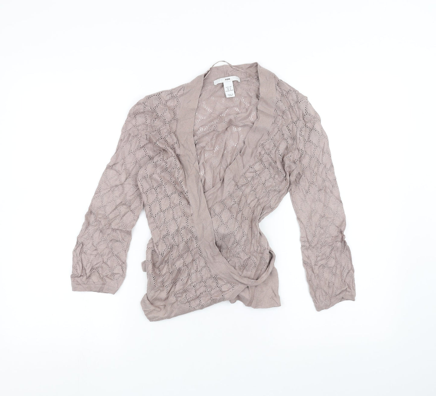 H&M Womens Brown   Cardigan Jumper Size 6