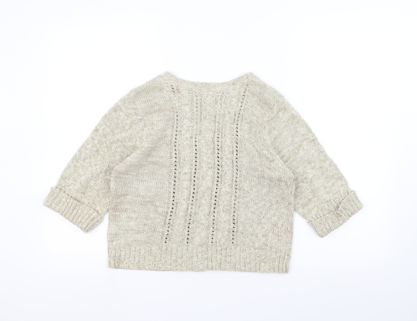 M&Co Womens White   Jacket Coatigan Size M