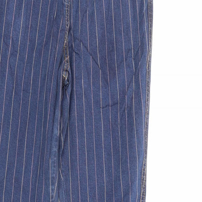 TU Womens Black Striped  Skinny Jeans Size 8 L33 in