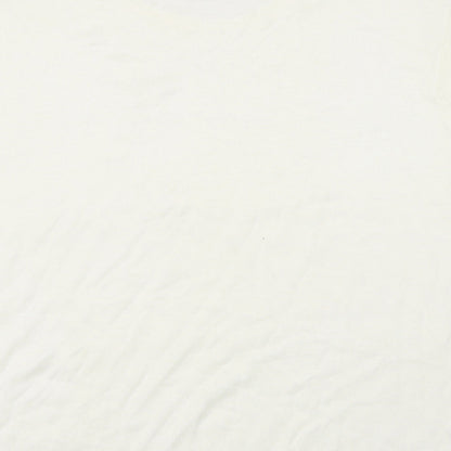 Bonmarché Womens White Floral  Basic T-Shirt Size L