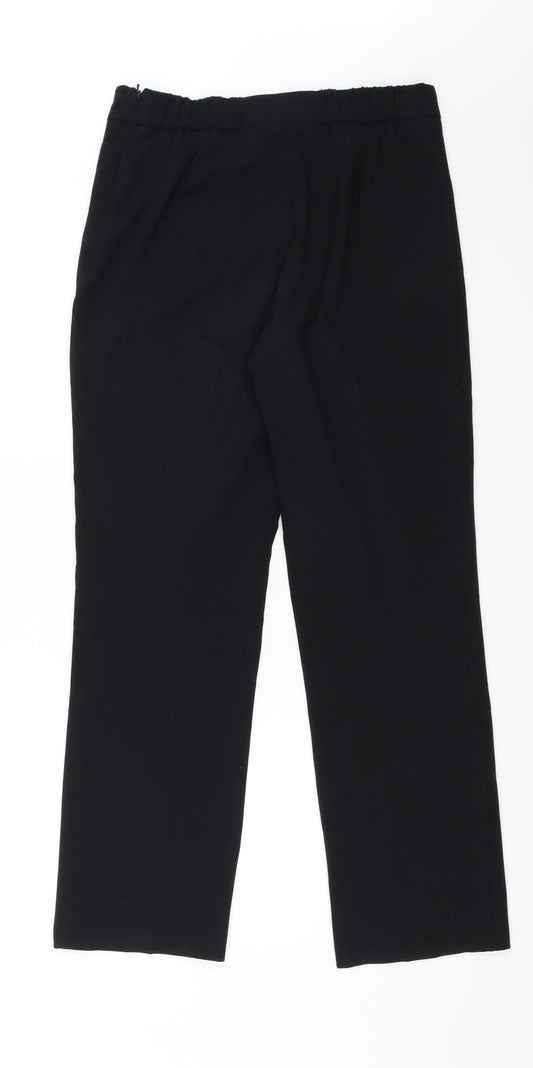 M&S Womens Black   Dress Pants Trousers Size 10 L27 in