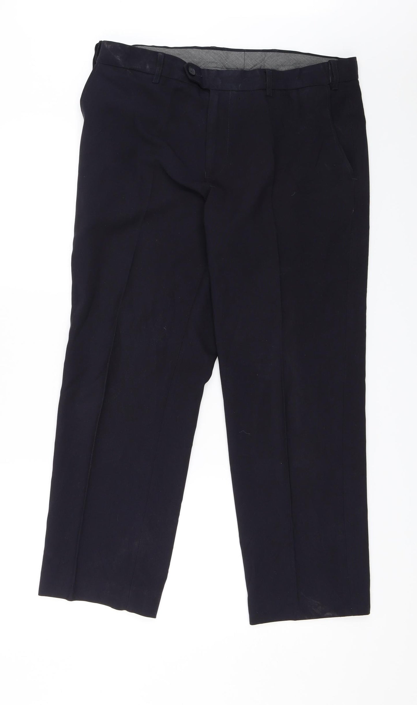 M&S Mens Blue   Dress Pants Trousers Size 36 in L26 in