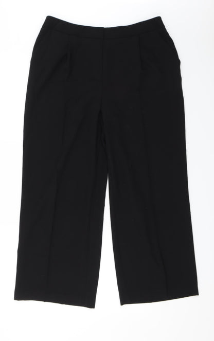 M&S Womens Black   Dress Pants Trousers Size 14 L25 in