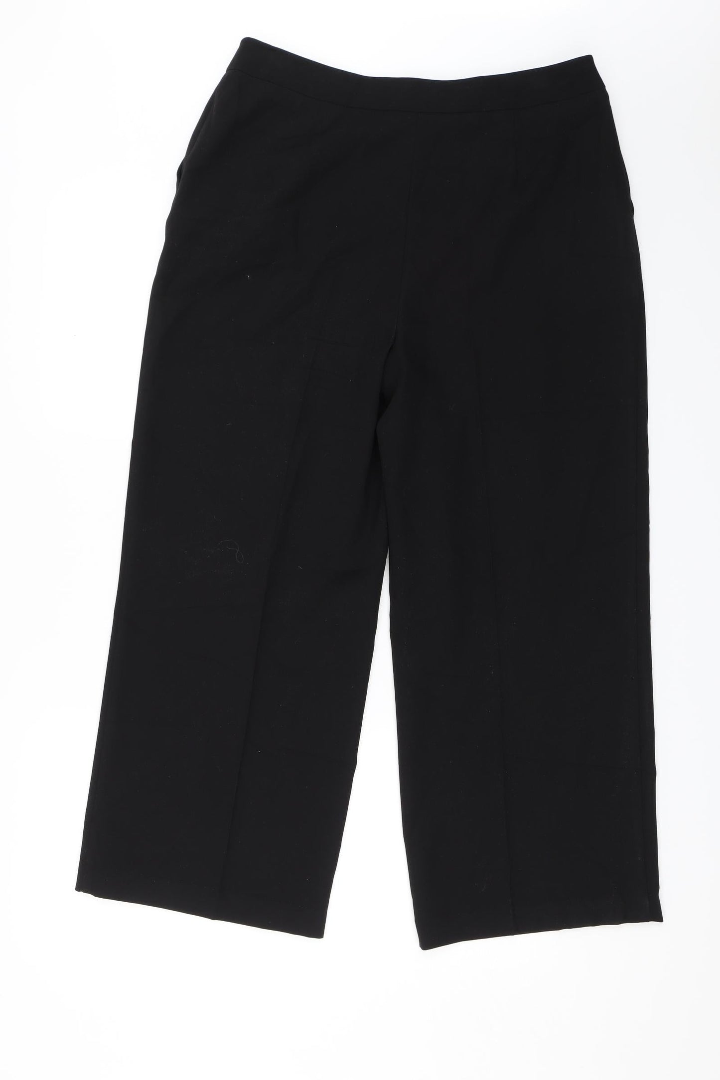 M&S Womens Black   Dress Pants Trousers Size 14 L25 in