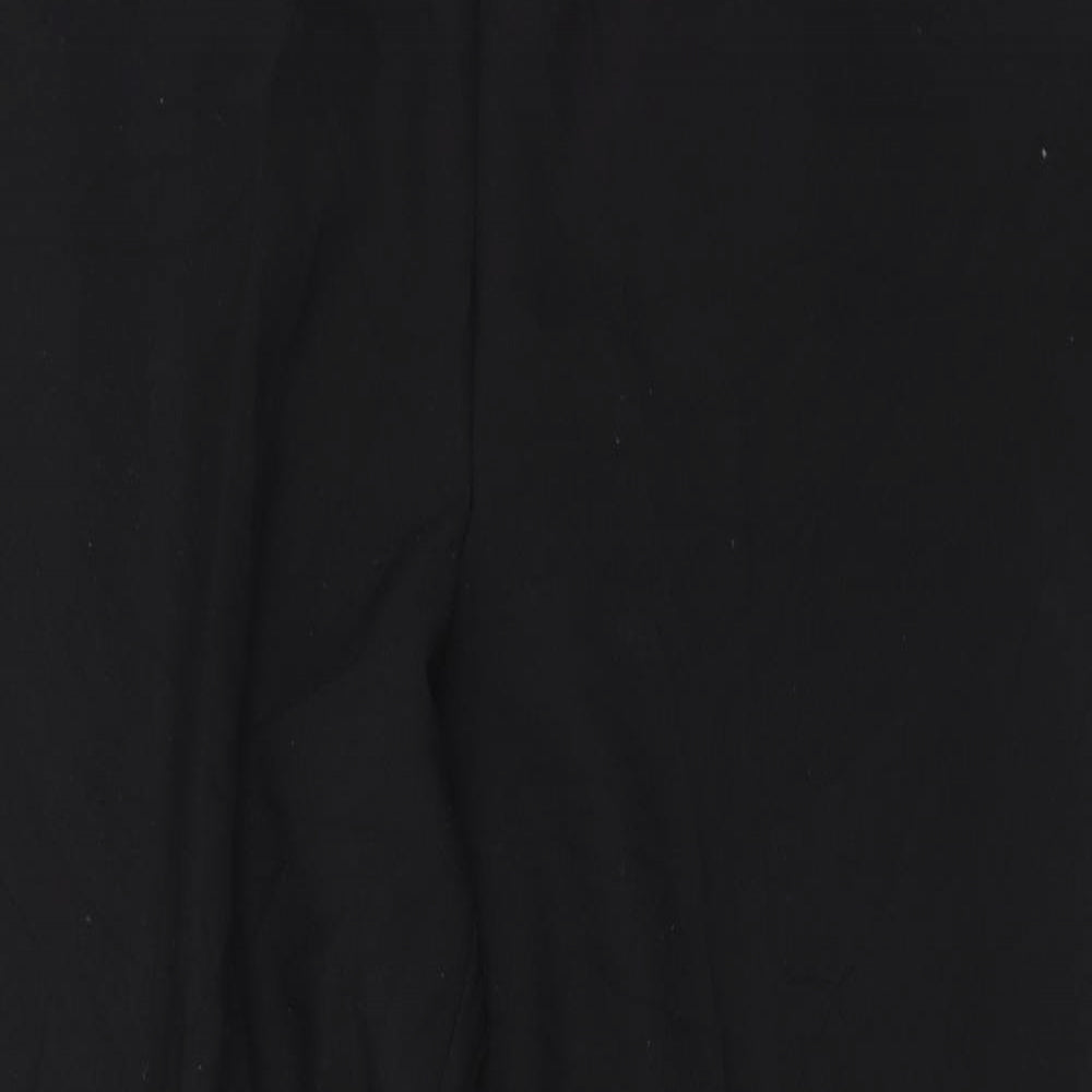 Womens UK Size 18 Preworn Regular Fit Dress Pants Black Trousers