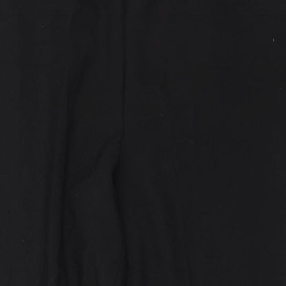 Womens UK Size 18 Preworn Regular Fit Dress Pants Black Trousers