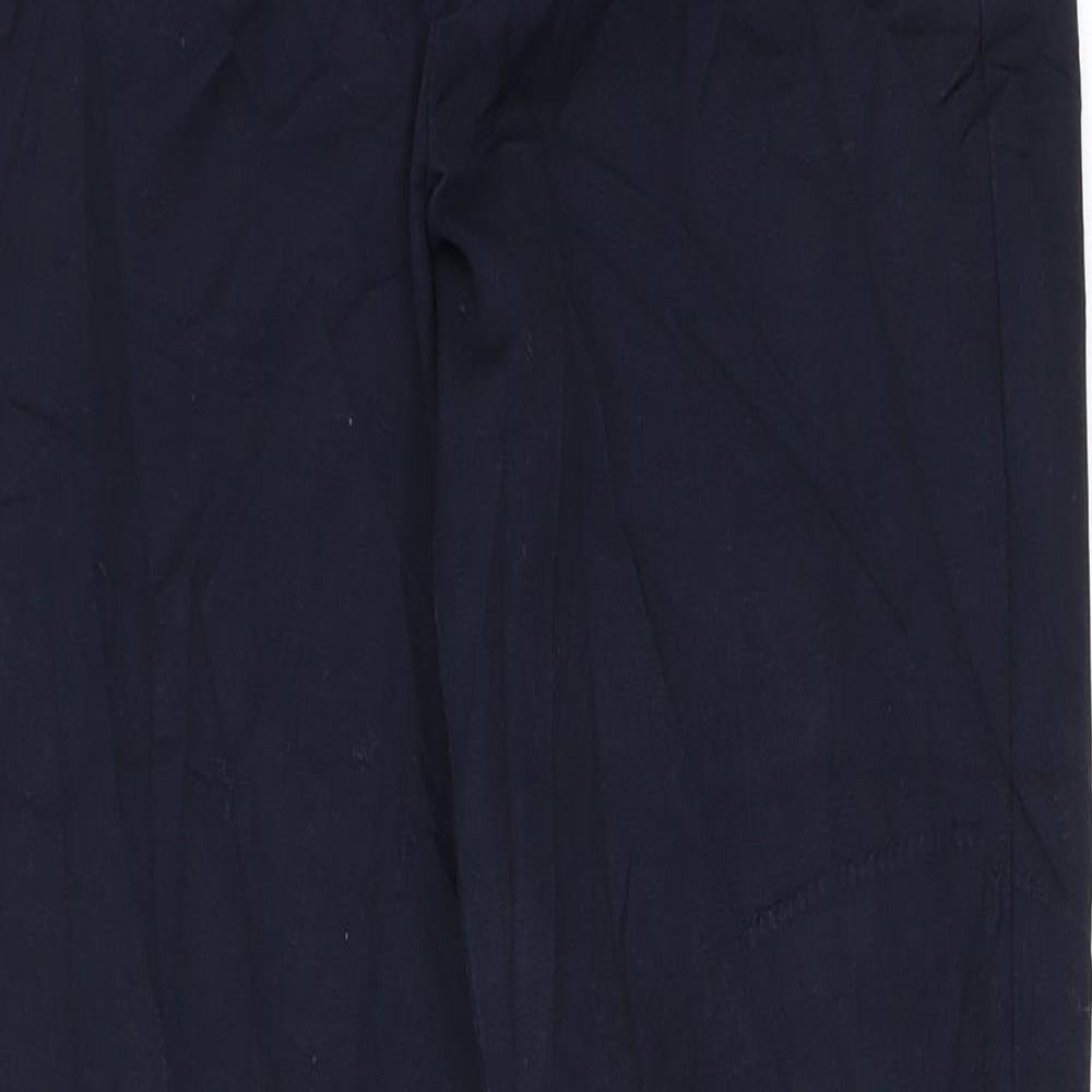 M&S Womens Blue   Dress Pants Trousers Size 8 L26 in