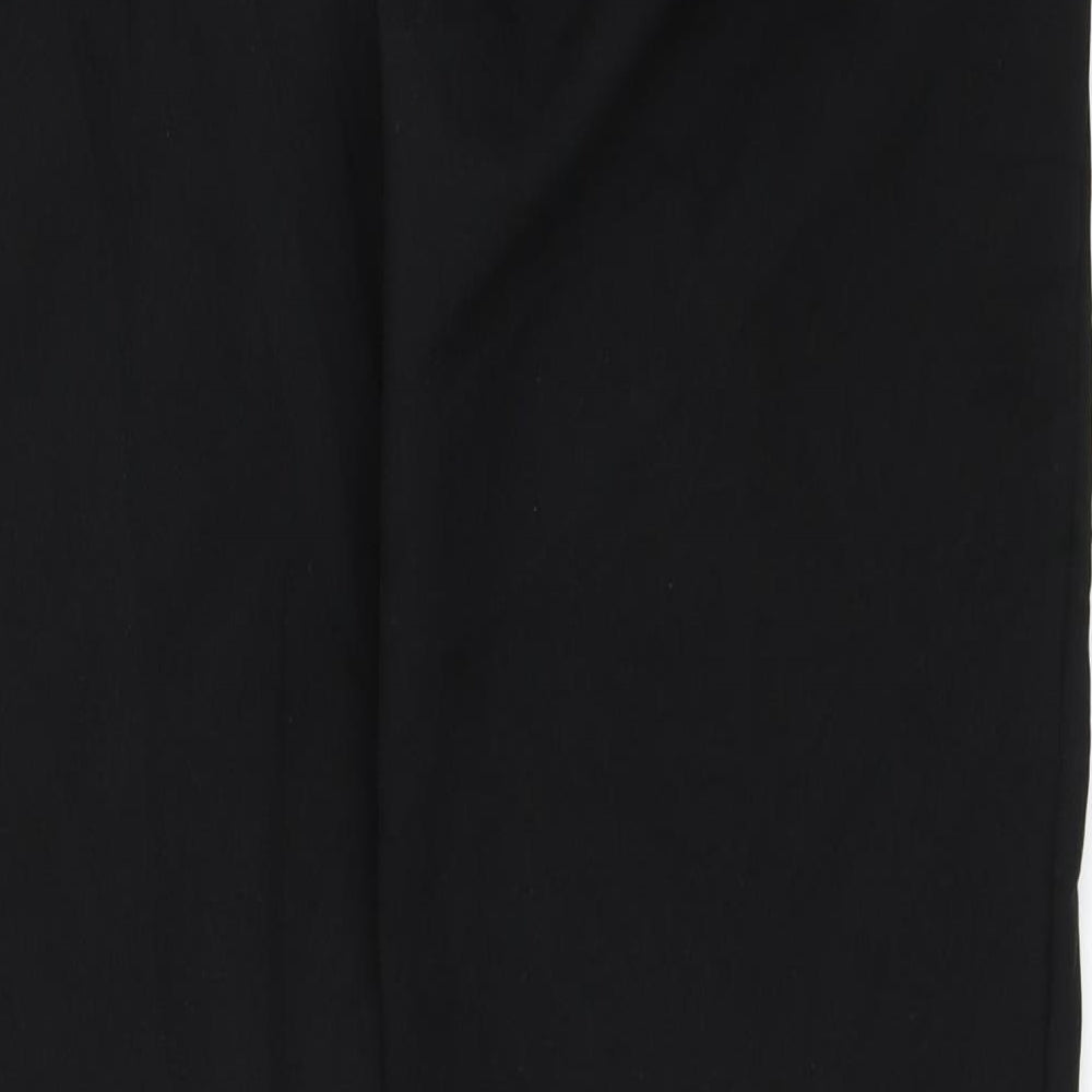 Womens UK Size 14 Marks and Spencer Regular Fit Dress Pants Black Trousers