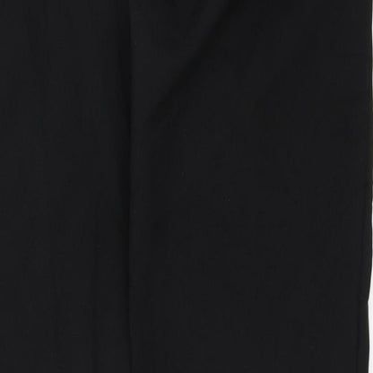 Womens UK Size 14 Marks and Spencer Regular Fit Dress Pants Black Trousers