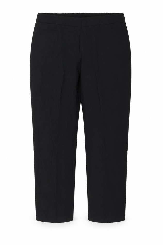 Womens UK Size 18 Preworn Regular Fit Dress Pants Black Trousers