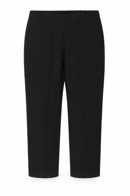 Womens UK Size 18 Preworn Regular Fit Dress Pants Black Trousers