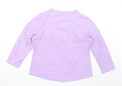 Avenue Womens Purple   Top Pyjama Top Size 14