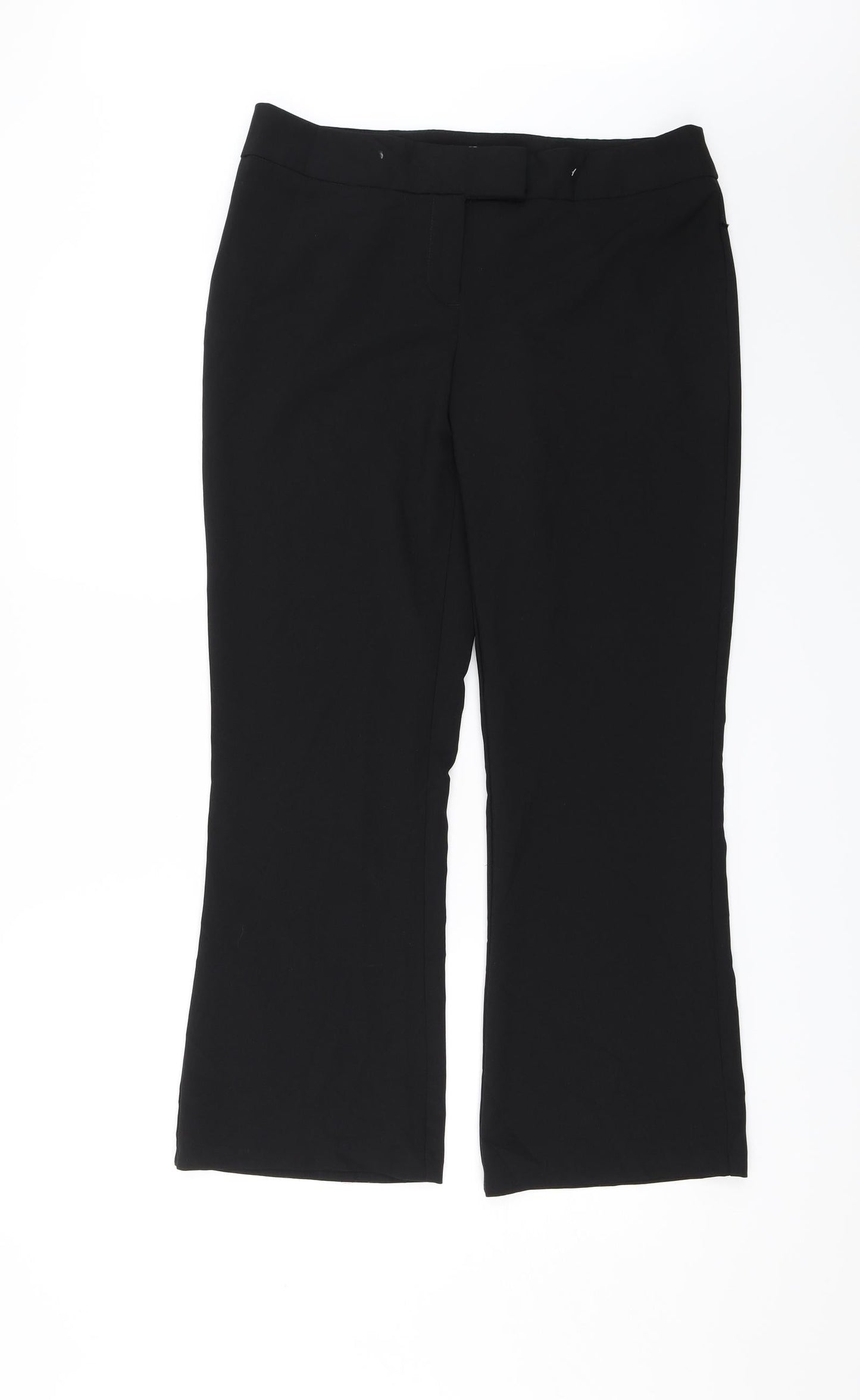 George Womens Black   Dress Pants Trousers Size 14 L26 in